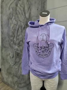 Hamsa - Purple Hoodie