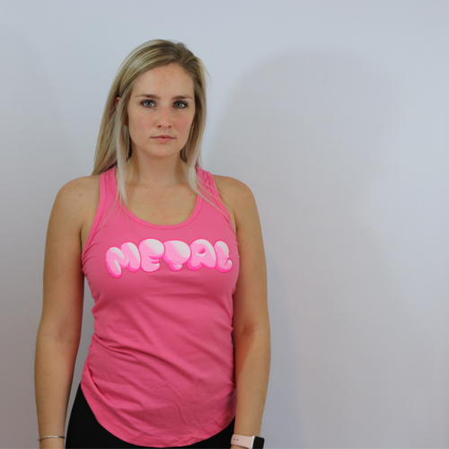 Bubble Gum Pink Racerback