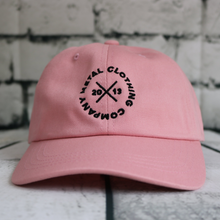Load image into Gallery viewer, Metal Ellipse Pink Dad Hat