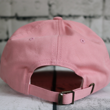Load image into Gallery viewer, Metal Ellipse Pink Dad Hat