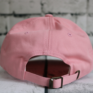 Metal Ellipse Pink Dad Hat