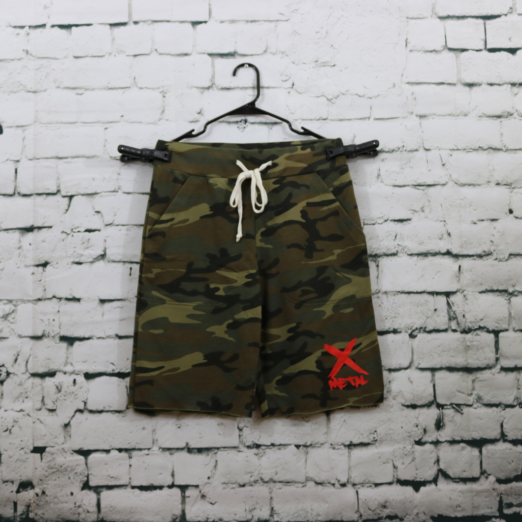 Metal X Fleece Camo Shorts
